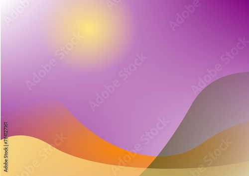 abstract colorfull background with mountain