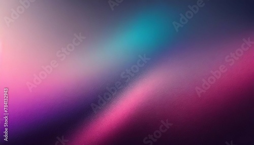 Blurred color gradient purple pink blue grainy color gradient background dark abstract backdrop banner poster card wallpaper website header design