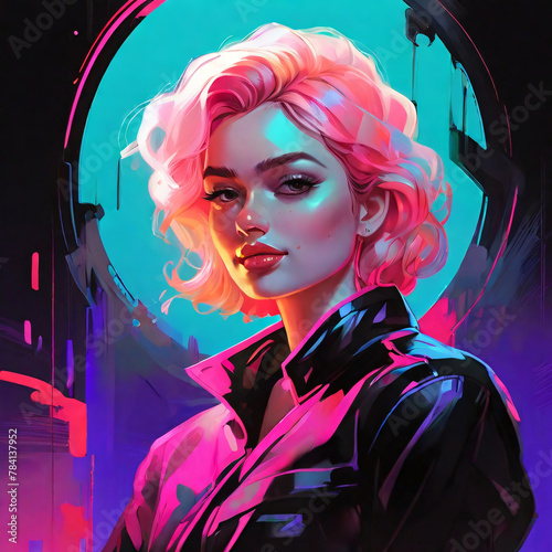 illustration woman game