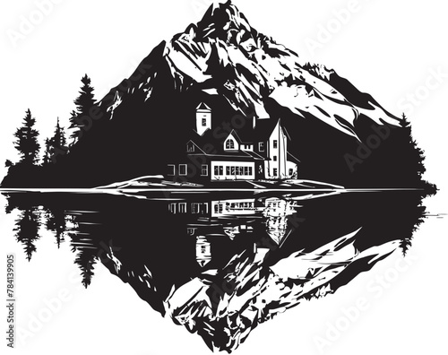 Tranquil Retreat Boating Amidst Alpine Scenery Summit Serenity Chalet Lake Voyages