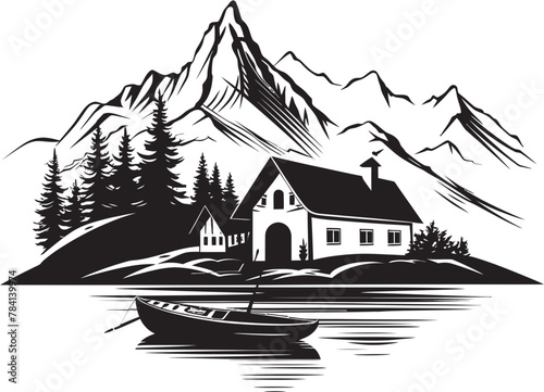 Mountain Marina Chalet Lake Voyages Alpine Adventure Boat Bliss in Chalet Lakes