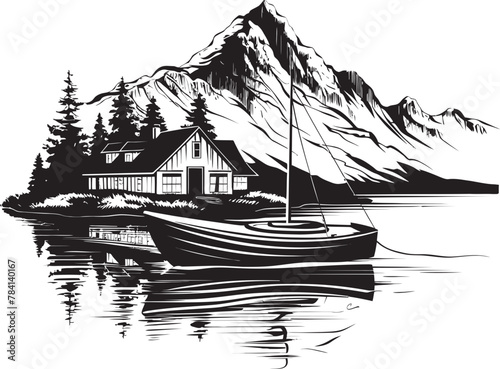 Peaks and Reflections Chalet Lake Mirrors and Boat Adventures Chalet Calm Serenity in Lakeside Boat Rides