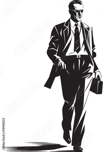 Professional Path Symbolizing Business Progress Executive Stroll Emblem of Business Mobility