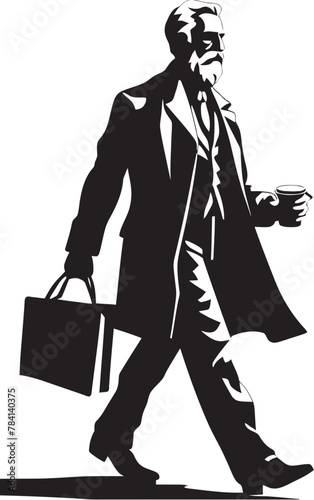 Corporate Stride Businessmans Rhythm of Success Professional Path Businessman in Motion