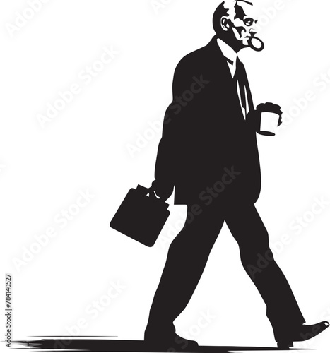 Corporate Campaign Striving for Business Excellence Briefcase Path Journey to Professional Achievement