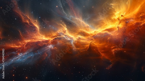Colorful gases swirling in deep space-3