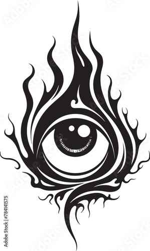 Maleficent Glance Demons Grip on Ocular Emblem Dark Delusion Devil Hand Holding Eyeball Symbol