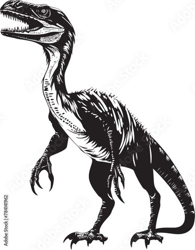 Speedy Saurian Veloci Reptor Vector Thunderous Tracker Dino Emblem