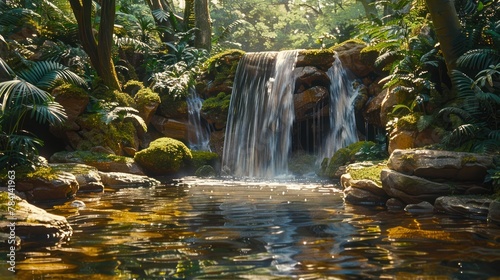 Enchanted Tropical Oasis  Tropical Waterfall