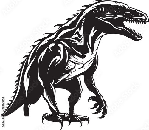 Rapid Raptor Veloci Reptor Symbol Logo Ancient Avenger Dino Emblem Icon © BABBAN