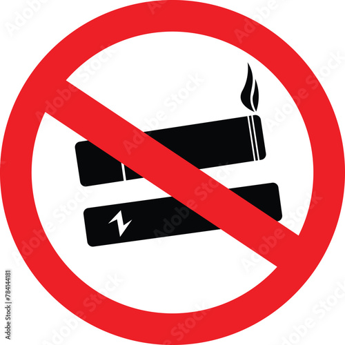 No smoking vector photo