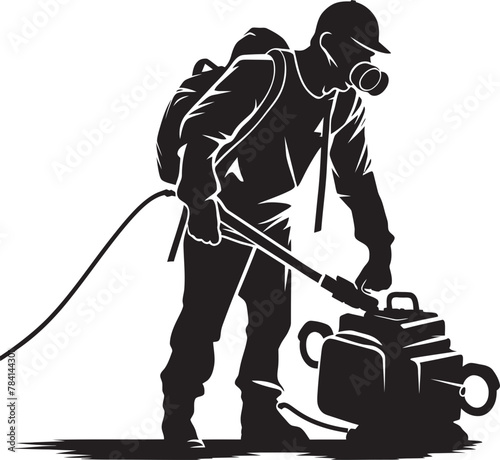 Fume Force Vector Icon Design Pest Patrol Pest Control Emblem Vector