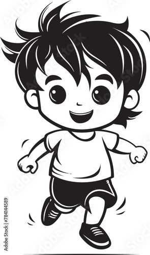 Funsize Frolic Small Kid Icon Blissful Buds Playful Kid Emblem