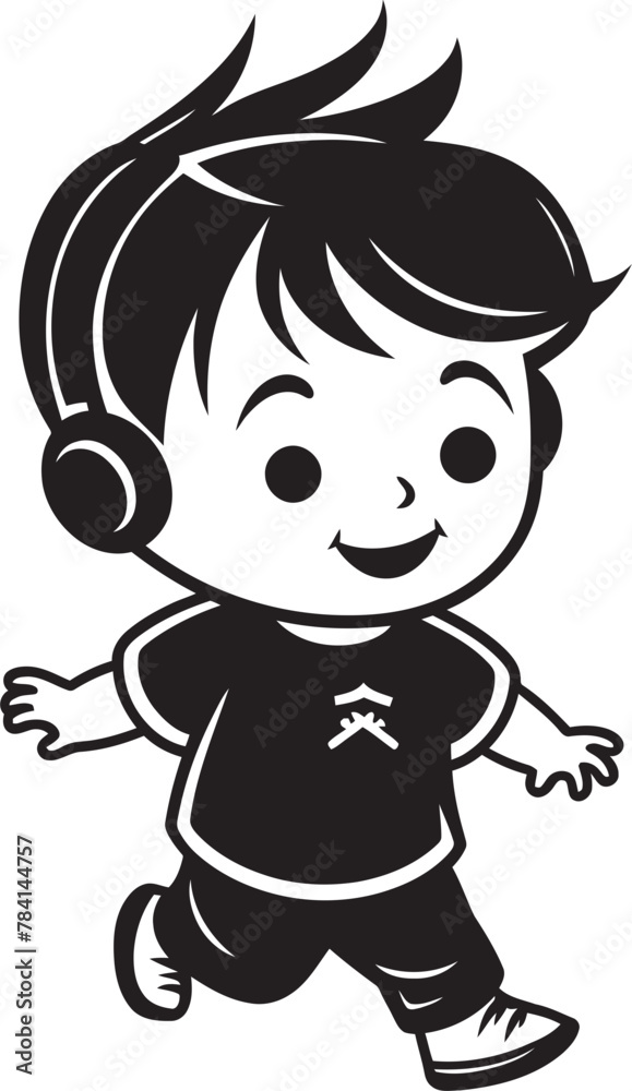Joyful Juveniles Small Kid Icon Happy Playmates Vector Logo Design Joyful Juveniles Small Kid Icon Happy Playmates Vector Logo Design