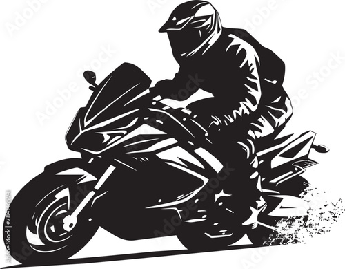 Polar Racer Man Riding Snowmobile Emblematic Design Frost Flurry Snowmobile Logo Icon