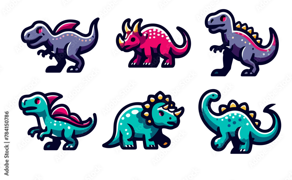 Dino icon set 