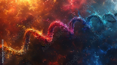 Cosmic DNA Strand