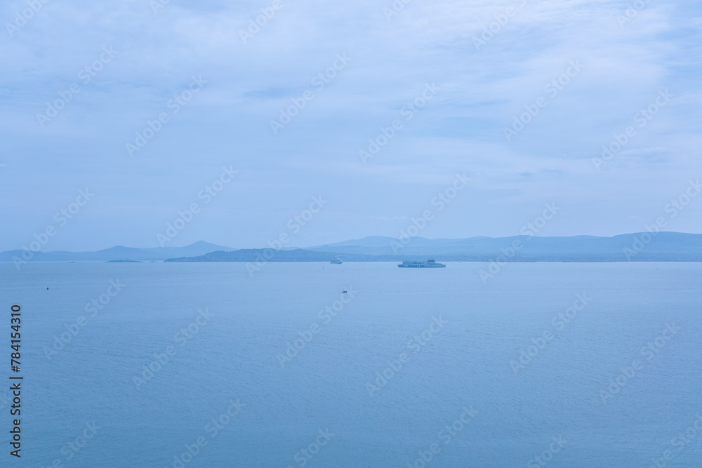 Dublin, Ireland - seascape under blue sky