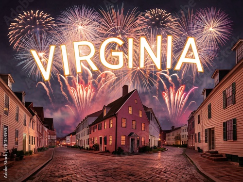 Colonial Charm and Fireworks: Virginia's Historic Street Celebration photo