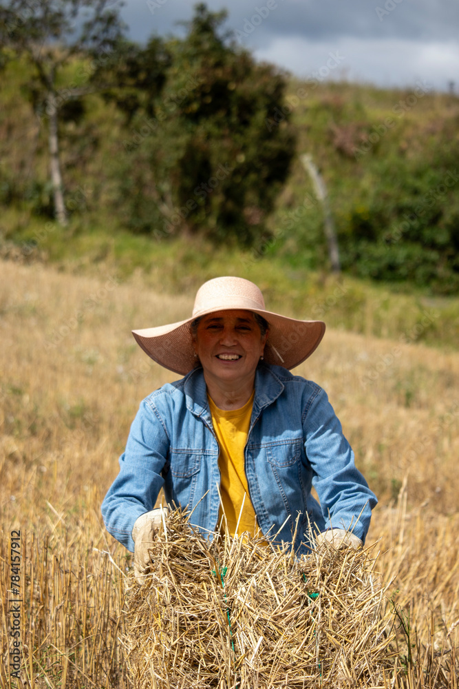 farmer in field farmer in field