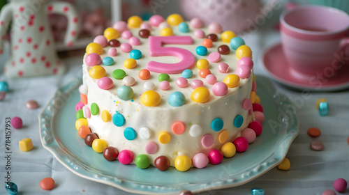 Children's 5th birthday cake