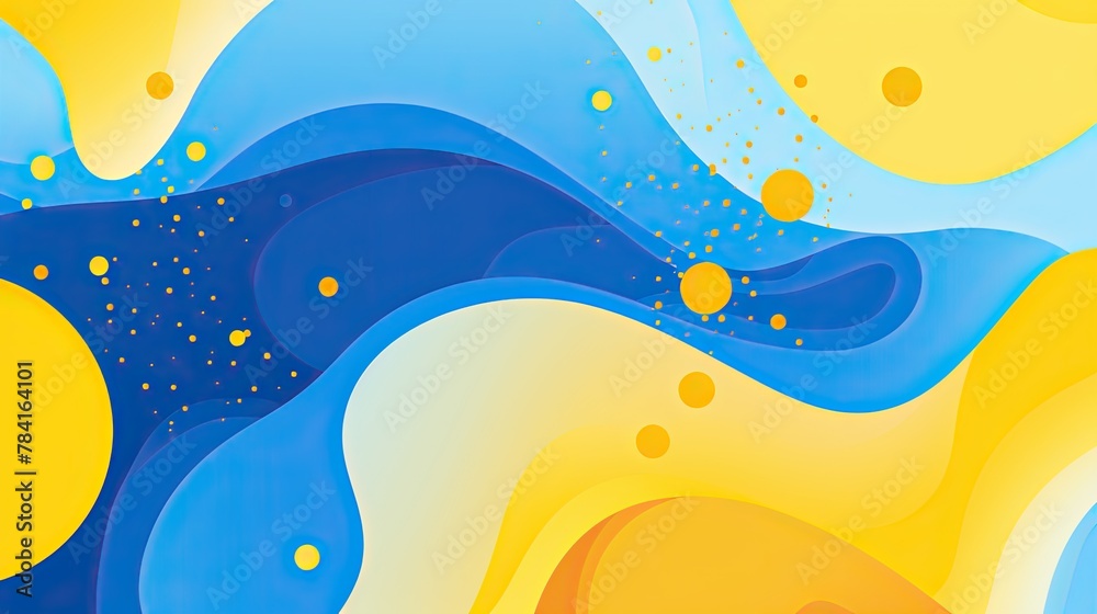 yellow and blue water yellow and blue water