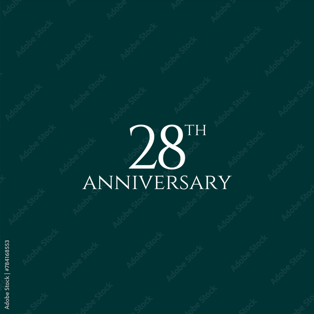28th logo design, 28th anniversary logo design, vector, symbol, icon