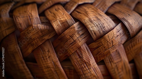 Texture of wooden basket 