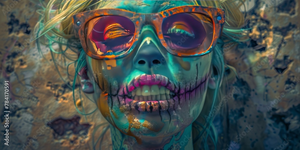the face of the sugar skull,day of the dead the face of the sugar skull,day of the dead
