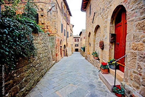 Hilltop Medieval Village in Tuscany, Italy