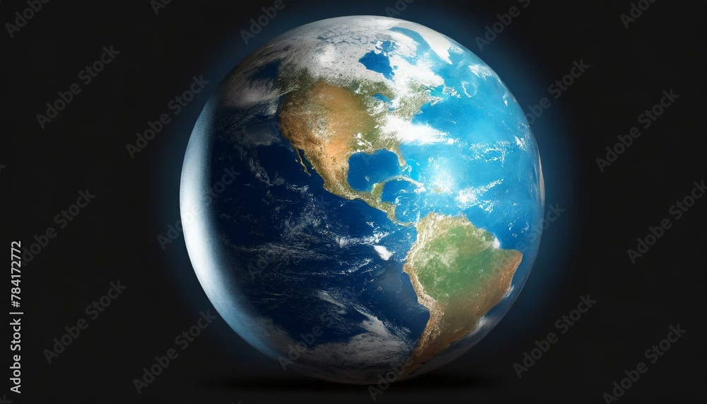 earth with space, wallpaper Abstract globe focusing on North America illustration