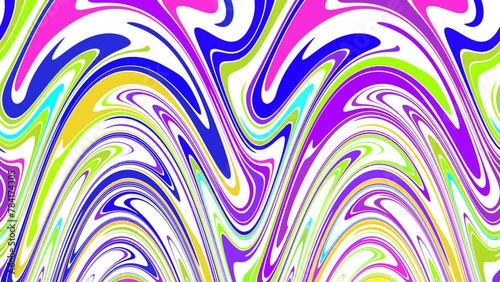 Pastel liquid cartoon abstract background animation. Colourful version. Good for intro, titles, opener, presentation, etc... Seamless loop. Sweet children animation.