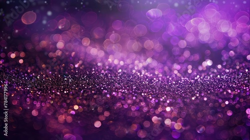 abstract background with purple glitter bokeh texture