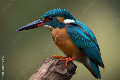 kingfisher on branch © 功 中村