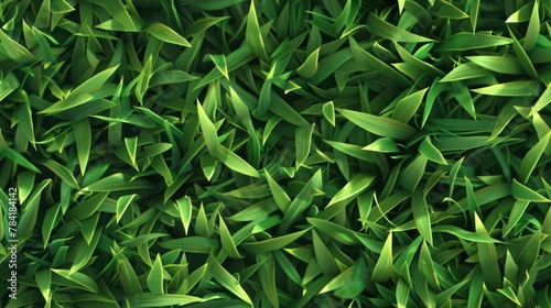 green poly cartoon grass texture background - Seamless tile tile 