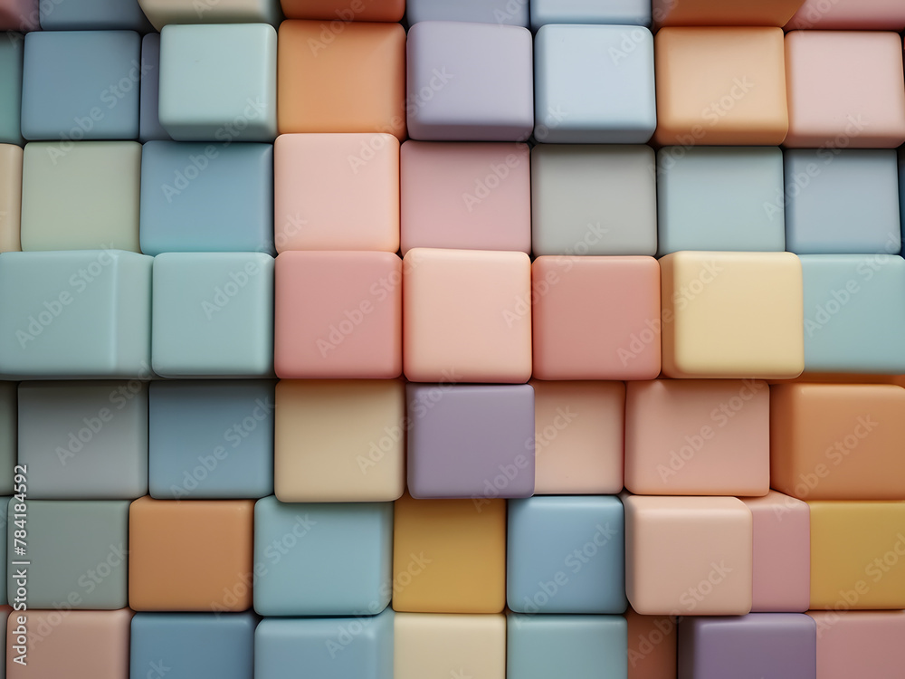 Abstract 3d Illustration Art Wallpaper Background in Colorful Squares extreme closeup in water colors
Abstract 3d Illustration Art Wallpaper Background in Colorful Squares extreme closeup in water colors