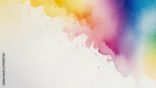 abstract spalsh colorfull watercolor paint background illustrtaion