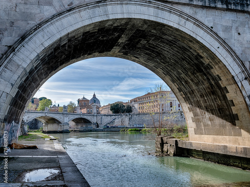 Tiber River With The Vatican