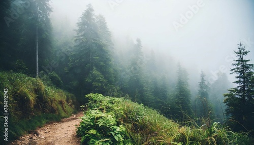 fog in the mountains