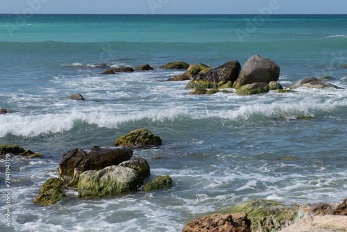 Coastal ocan reef boulders - Aruba