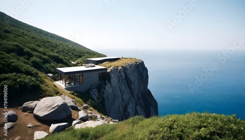 the-mountainside-with-a-view-of-the-rocks-and-the-sea--The-concept-of-home-away-from-home