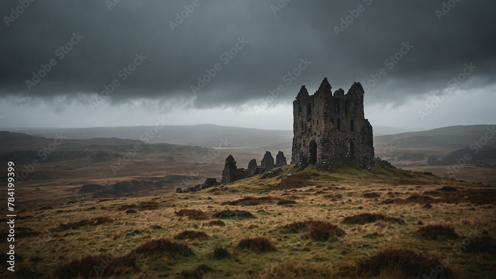 church in the mist