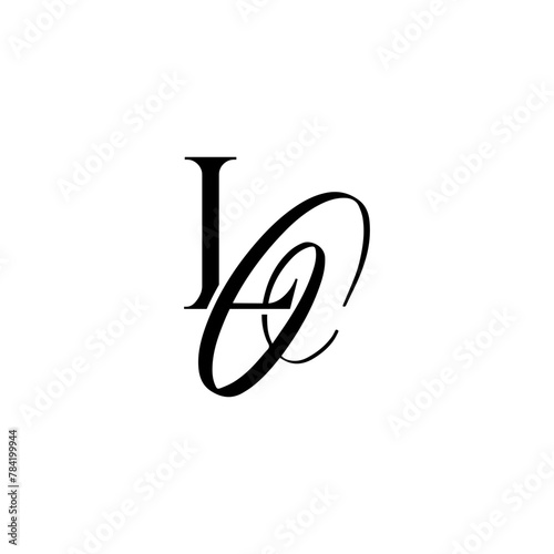 Initial Mixed Letter Logo. Logotype design. Simple Luxury Black Flat Vector LO