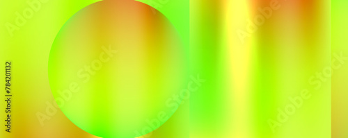 Vibrant colorfulness of electric blue, magenta, and yellow on a blurred background with a symmetrical circle in the center, creating an artistic and graphic pattern for an event