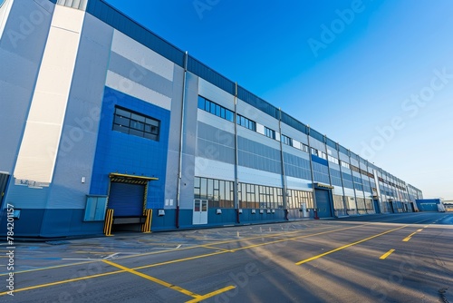 Modern industrial factory building