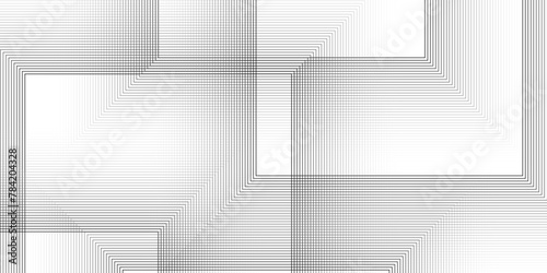 Abstract gray and white retro pattern of black lines on a white background. Striped vector background. 