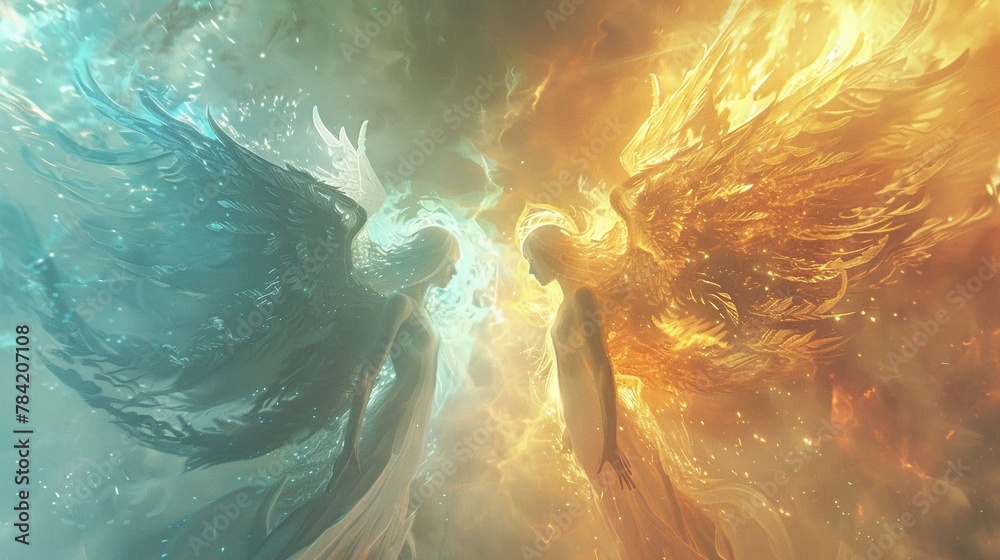 Celestial Clash: The Epic Battle Between Angels and Demons. Good versus ...