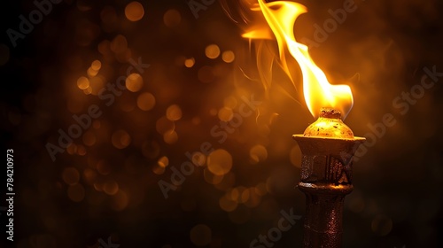A torch depicted as a symbol of enlightenment or leadership photo
