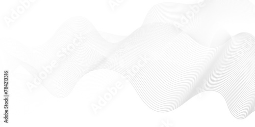Abstract white digital blend wave lines and technology background. Modern white flowing wave lines and glowing moving lines. Futuristic technology and sound wave lines background.