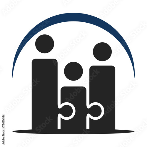 Business People Logo template Isolated. Brand Identity. Icon Abstract Vector graphic
